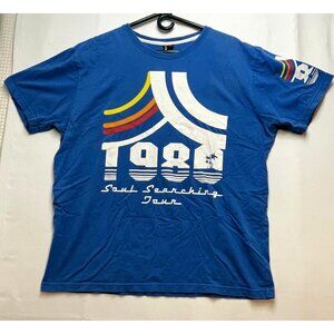 Easy Street 1980 Soul Searching Tour shirt mens 2XL short sleeve blue